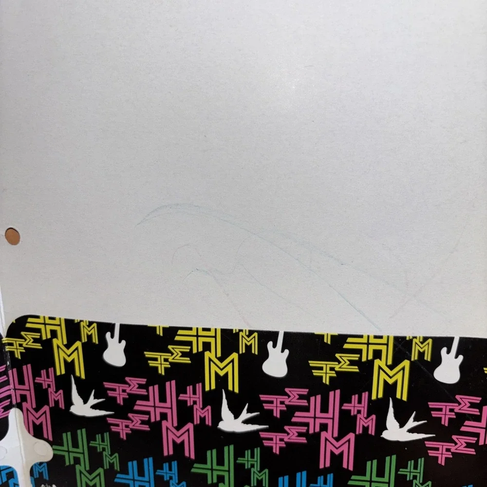 Hannah Montana Disney Miley Cyrus 2-Pocket School Folder Lot Of 2